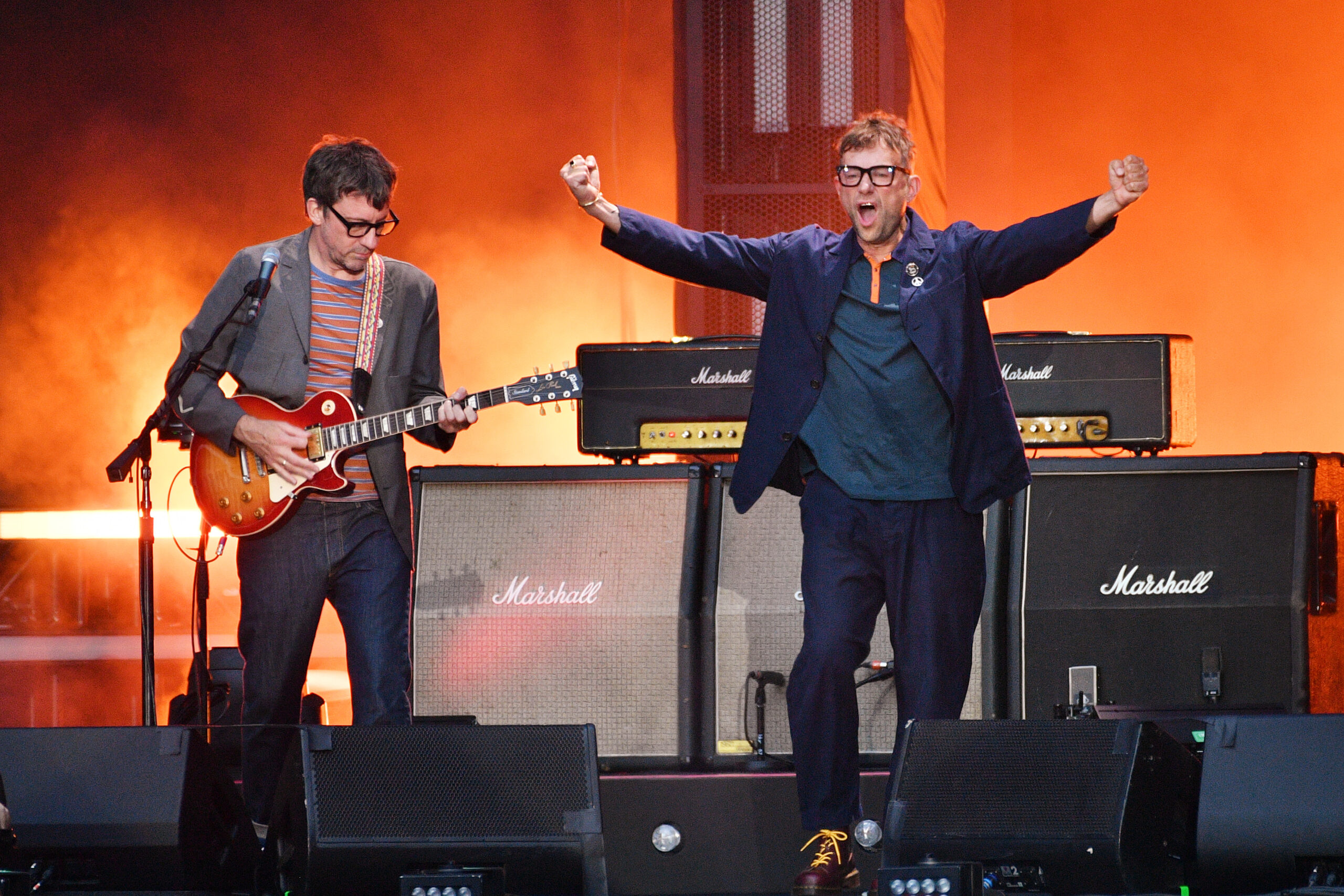 Blur at their successful reunion concerts at Wembley last year